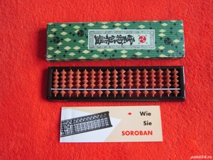 cadou rar  Japonia 1969 Abac original Tomoe Soroban lemn colectie (nou)