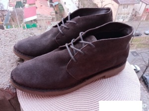 Ghete piele Armani Jeans, marime 45, UK 10.5 (29 cm) made in India.  - imagine 4