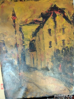 Pictura superba, ulei pe carton, de pictorul Gelu Constantin