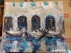 Venetia-pictura ulei pe carton absolut minunata-Gelu Constantin