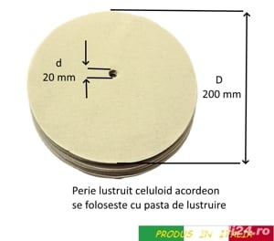 Vand perie lustruire celuloid acordeon -  Italia