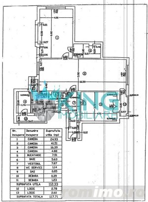 3 Camere | Universitate | Centrala | 117mp | 2 minute Metrou - imagine 16