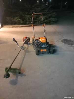 Tund gazon si tai iarba cu motocoasa