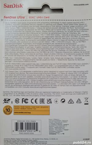 Vand Card memorie SANDISK Ultra, SDXC, 512GB, 150MB s, clasa 10, UHS-I  NOU 179 Lei - imagine 9