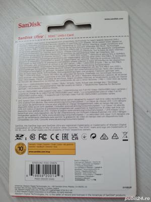 Vand Card memorie SANDISK Ultra, SDXC, 512GB, 150MB s, clasa 10, UHS-I  NOU 179 Lei - imagine 10