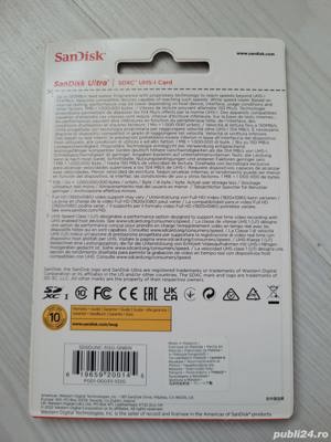 Vand Card memorie SANDISK Ultra, SDXC, 512GB, 150MB s, clasa 10, UHS-I  NOU 179 Lei - imagine 7
