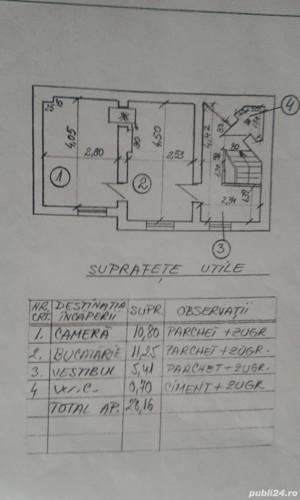 Proprietar,vand apartament 2 camere ,la curte,zona Stefan cel Mare,zona centrala - imagine 6