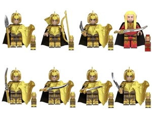 Set 8 Minifigurine tip Lego Lord of the Rings cu Haldir + Elfi pack3