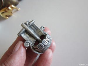 cadou rar Corabie Vas Viking miniatura metalica handmade Norvegia - imagine 4