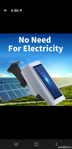 Lumină solare cu senzori de mișcare 