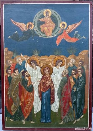 Tablou Icoana Inaltarea domnului pictura ulei de dimensiune mare 70x100cm