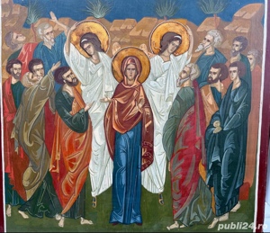 Tablou Icoana Inaltarea domnului pictura ulei de dimensiune mare 70x100cm - imagine 8