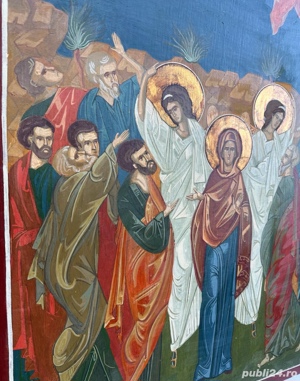 Tablou Icoana Inaltarea domnului pictura ulei de dimensiune mare 70x100cm - imagine 5