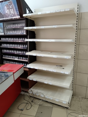 Vând mobilier magazin, rafturi, vitrină mezrluri, raft frigorific, vitrine sucuri duble simple - imagine 7