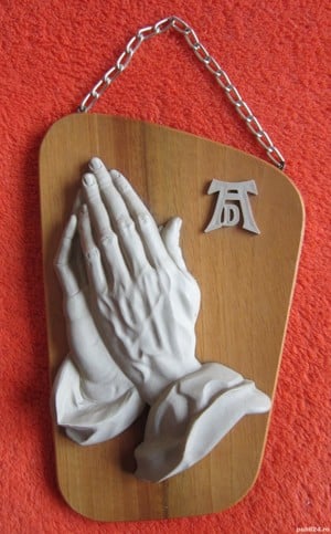 cadou deosebit Maini de rugaciune de A Durer vintage Germania'70