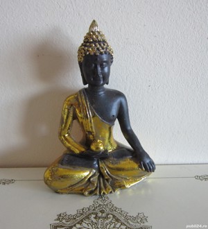 decoratiune figurina Skinny Buddha  Gautama Buddha vintage 