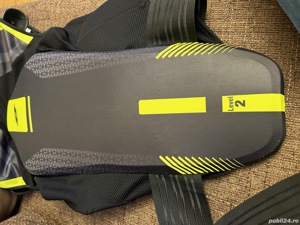 Vesta moto Zandona Netcube X8 Negru Galben Fluo, marime L - imagine 5