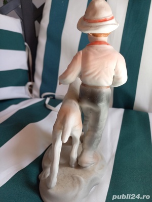 BĂIAT cu CĂȚEL,ansamblu PORTELAN FIN ,produs nou  - imagine 4 BĂIAT cu CĂȚEL,ansamblu PORTELAN FIN ,produs nou  - imagine 4