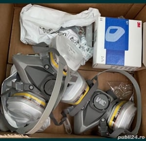 masca de protectie 3M completa cu filtre prefiltre capace = 150 lei - imagine 3