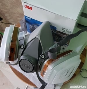 masca de protectie 3M completa cu filtre prefiltre capace = 150 lei - imagine 10