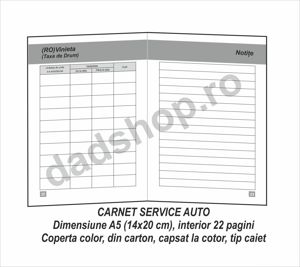 Cartea Service - Carnet Service Auto A5 - imagine 6