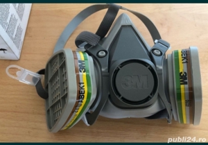 Masca 3M 6200 completă pentru praf fum gaze chimicale lacuri vopsele mirosuri , 150 lei - imagine 10