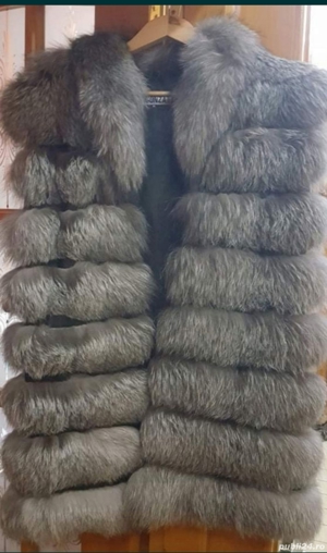 Vesta blana vulpe argintie