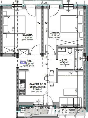 Apartament la cheie cu 3 camere decomandate la etajul 1 zona Unimat - imagine 3