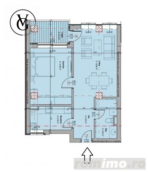 Apartament 2 camere Tomis Plus | bucatarie inchisa - imagine 7