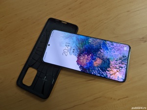 SAMSUNG S20+ G985 128GB 8gb 64megapixeli + Folie + Husa + Cablu S20 Plus 6.7"