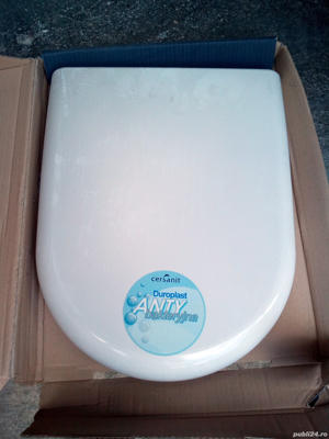 CAPAC WC Cersarnit DUROPLAST ALB -nou, in ambalaj original - imagine 8