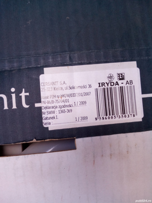 CAPAC WC Cersarnit DUROPLAST ALB -nou, in ambalaj original - imagine 6