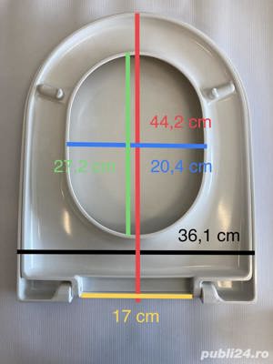 CAPAC WC Cersarnit DUROPLAST ALB -nou, in ambalaj original - imagine 7