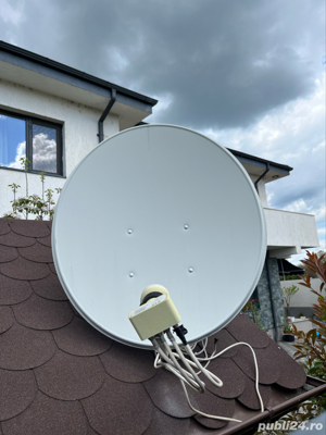 Antena parabolica  Lnb cu 4 iesiri  6 recivere si  2 aplificatoare - imagine 7