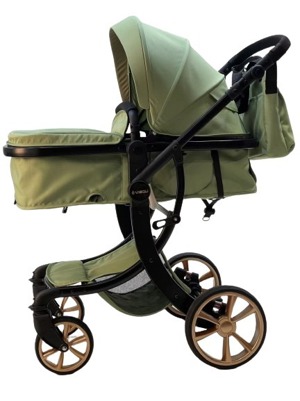 Carucior de copii 3 in 1 Visoli verde - imagine 2