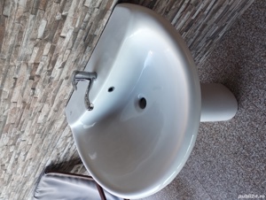 Lavoar de baie cu picior - imagine 3