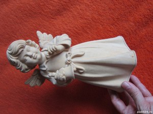 cadou deosebit Inger mare sculptura lemn colectie Germania - imagine 7