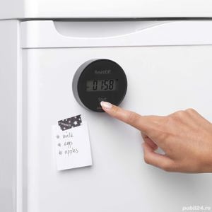  Brabantia Timer Cronometru Magnetic Kitchen Timer, Tasty+ - Dark Grey  - imagine 2