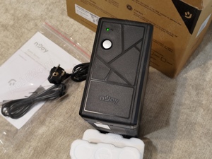UPS Njoy NOU - 800VA   480W Stabilizator tensiune Sursa neintreruptibila baterie protectie curent - imagine 5