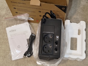 UPS Njoy NOU - 800VA   480W Stabilizator tensiune Sursa neintreruptibila baterie protectie curent - imagine 6