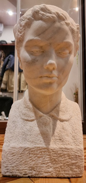 Statueta statuie sculptura interbelica ruseasca marmura 50kg 45x22x22