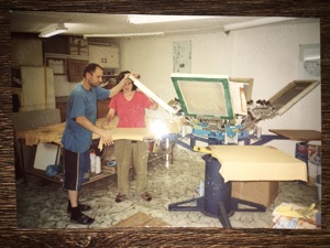 Vand carusel serigrafic serigrafie manual profesional 6 culori 4 mese