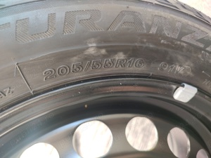 Roata rezerva Dimensiuni normale Nouă Bridgestone 205 55 16 Skoda Wv Audi 5x112 - imagine 5