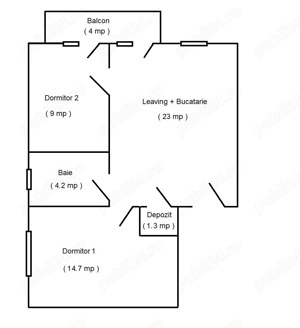 Proprietar inchiriez apartament, 3 camere, bloc nou, etaj. 2 - imagine 9