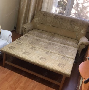 Canapea extensibilă , 2 locuri, topper  contra cost