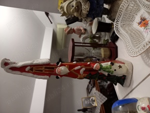 DECOR UNICAT CANADA ÎNĂLȚIME 38 cm IN INTERIOR se introduce LUMANARE feeric sărbători LUMINATE  - imagine 2