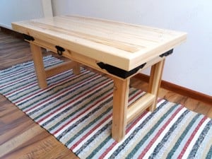 Masa de cafea lemn masiv - mobilier rustic lemn masiv la comanda