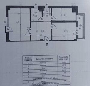  apartament 71 mp Podul de Fier, Iasi, intabulat - imagine 9