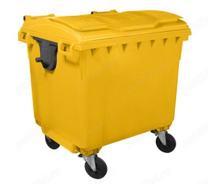 Container 1100L cu capac plat