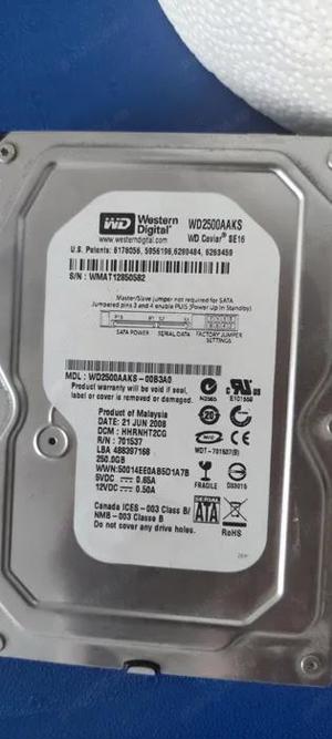 HDD Western Digital, 250GB, 7200RPM viteza, SATA2, bufer 32MB - imagine 1